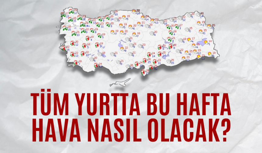 Yeni haftada hava nasıl olacak?