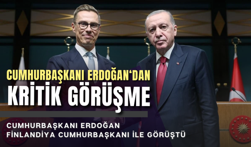 Cumhurbaşkanı Erdoğan, Finlandiya Cumhurbaşkanı ile görüştü