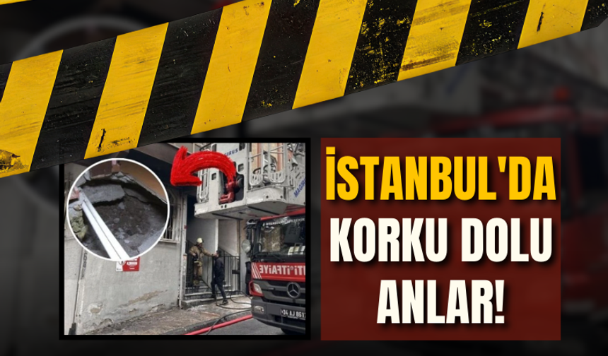 İstanbul'da korku dolu anlar! Evin ortasında çukur oluştu