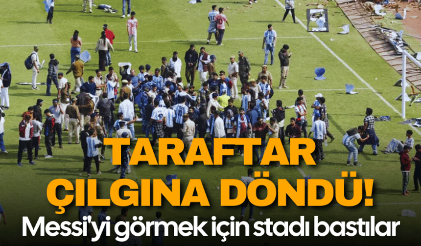 Taraftarlar çılgına döndü! Messi'yi görmek için stadı bastı