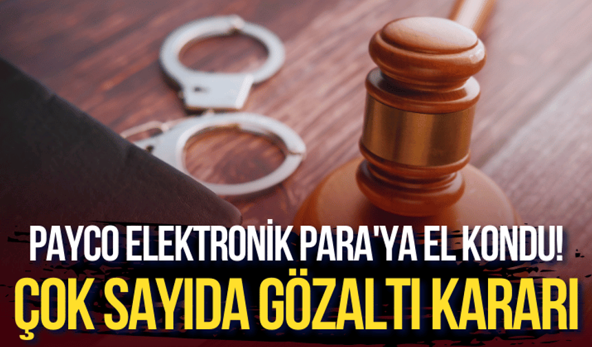 PAYCO Elektronik Para'ya el kondu! Çok sayıda gözaltı kararı...