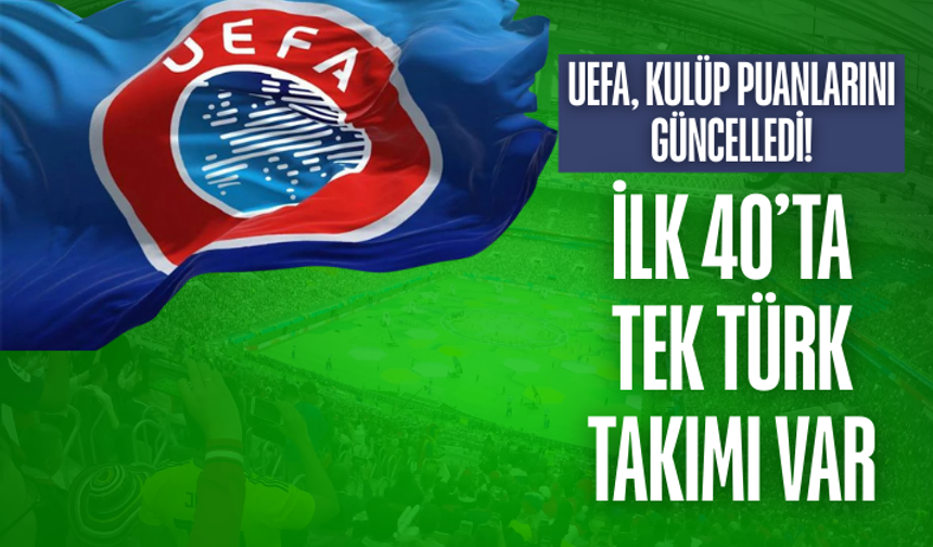 UEFA, kulüp puanlarını güncelledi! İlk 40’ta tek yalnızca Türk takımı var...