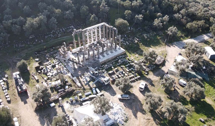 Zeus Tapınağı’nın gelecek yıl restorasyonu tamamlanacak