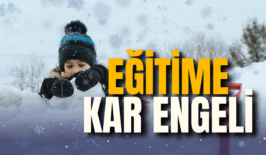 Bazı illerde eğitime kar tatili