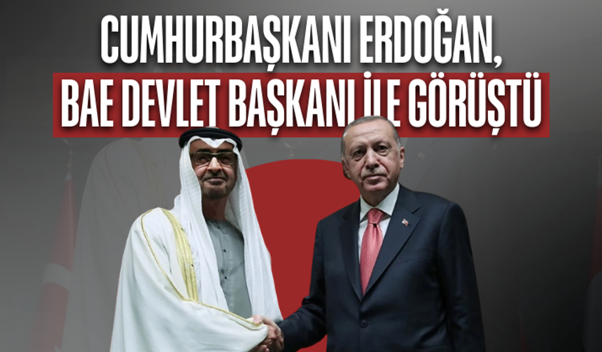 Cumhurbaşkanı Erdoğan, BAE Devlet Başkanı ile görüştü