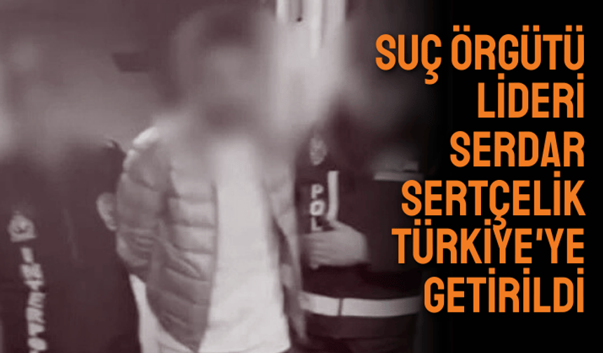 Suç örgütü lideri Serdar Sertçelik Türkiye'ye getirildi