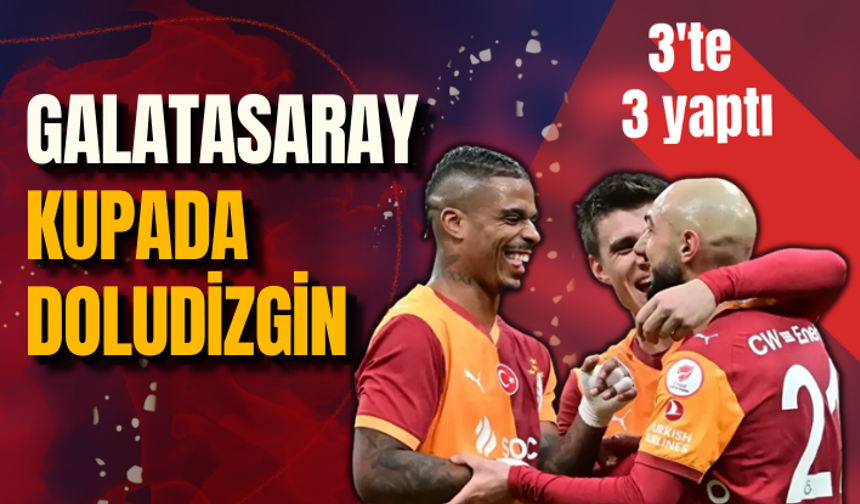 Galatasaray kupada doludizgin