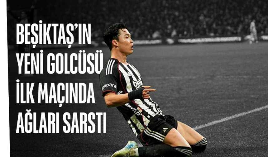 Beşiktaş’ın yeni golcüsü ilk maçında ağları sarstı