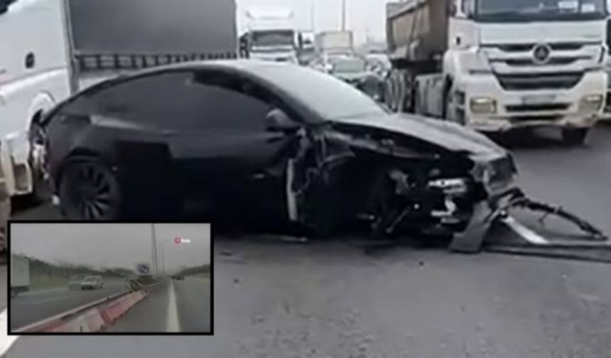 TEM Otoyolu’nda otopilot kabusu! Bir anda karşı şeride daldı...