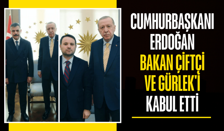 Cumhurbaşkanı Erdoğan, Bakan Çiftçi ve Gürlek'i kabul etti