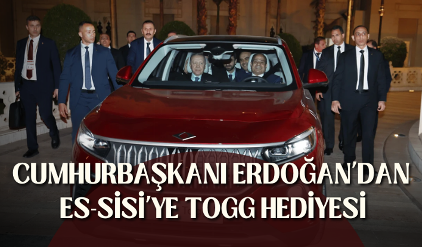 Cumhurbaşkanı Erdoğan’dan es-Sisi’ye Togg hediyesi
