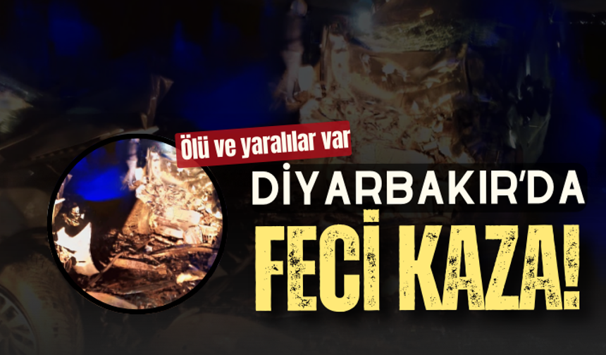 Diyarbakır'da feci kaza: 3 ölü, 3 yaralı
