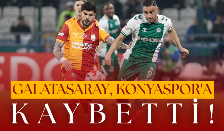 Galatasaray, Konyaspor'a kaybetti!