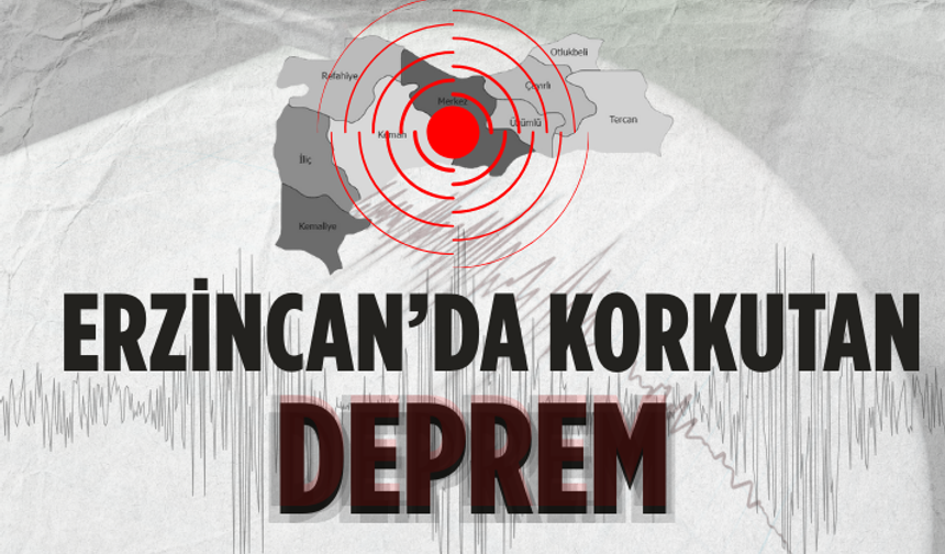 Son dakika! Erzincan'da 4,9 büyüklüğünde deprem!