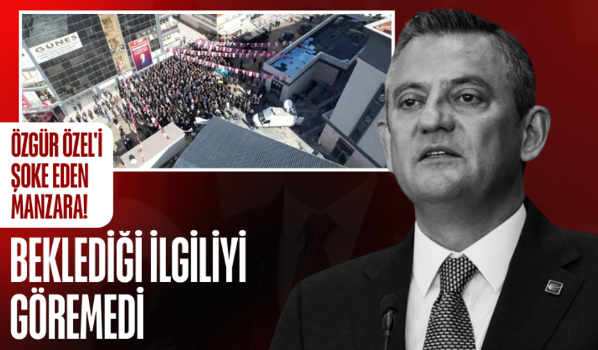 Özgür Özel'i şoke eden manzara! Beklediği ilgiliyi göremedi...