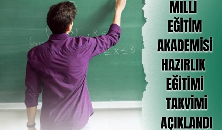 Milli Eğitim Akademisi eğitim takvimi netleşti