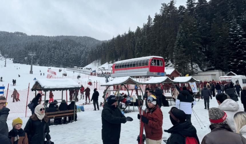 Yıldıztepe Kayak Merkezi'nde hafta sonu yoğunluğu