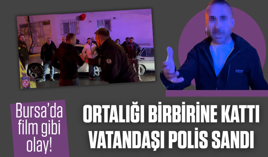 Alkollü sürücü ortalığı karıştırdı: Vatandaşı polis sandı, araç sahiplerini teselli etti