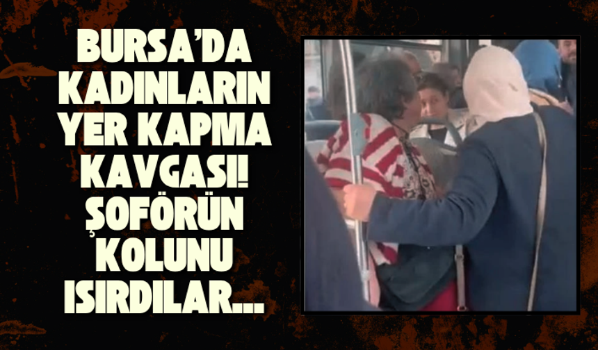 Bursa'da kadınların yer kapma kavgası! Şoförün kolunu ısırdılar...