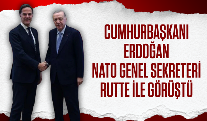 Cumhurbaşkanı Erdoğan, NATO Genel Sekreteri Rutte ile görüştü