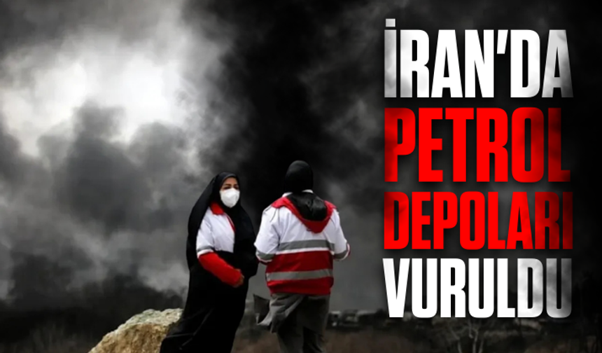 İran'da petrol depoları vuruldu: Gökyüzünü siyah dumanlar kapladı