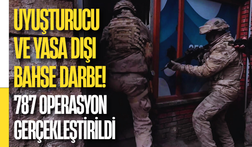 Uyuşturucu ve yasa dışı bahse şubatta büyük darbe