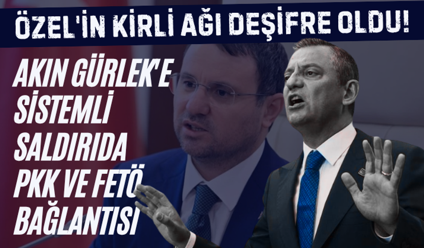 Özgür Özel'in kirli ağı deşifre oldu: Bakan Gürlek'e sistemli saldırıda PKK ve FETÖ bağlantısı