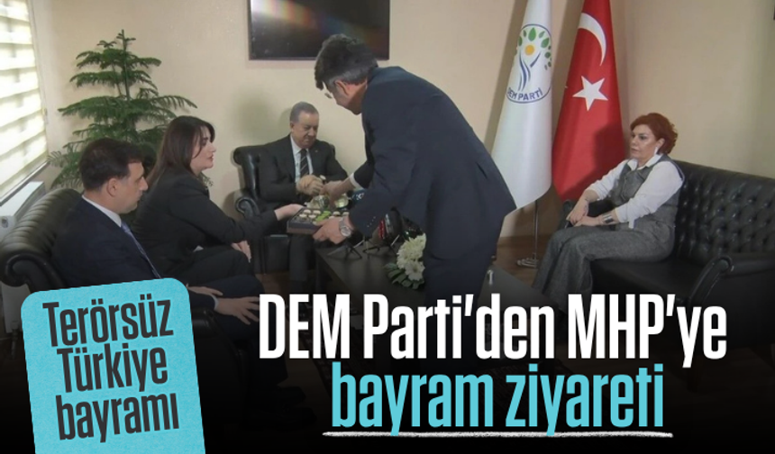 Terörsüz Türkiye bayramı: DEM Parti'den MHP'ye bayram ziyareti