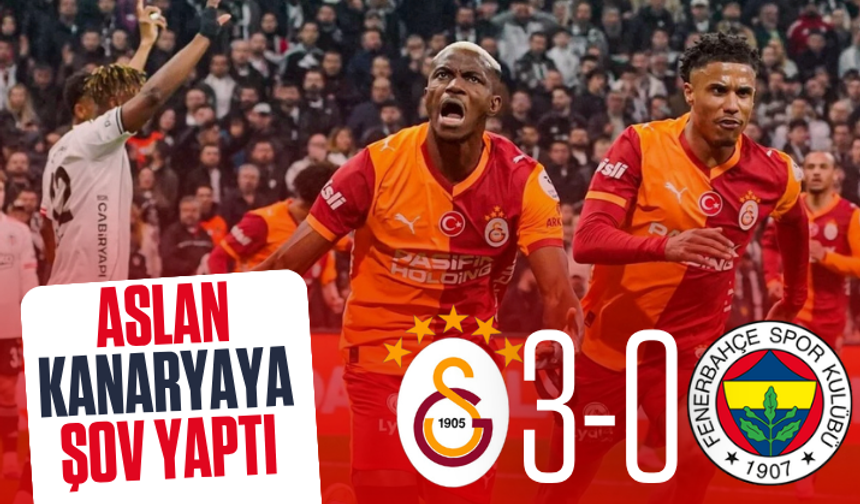 Dev derbide kazanan Galatasaray oldu