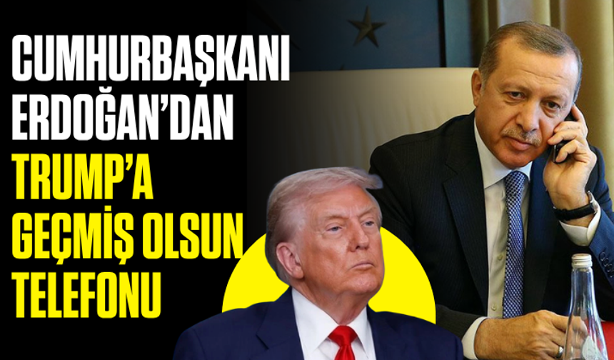 Cumhurbaşkanı Erdoğan’dan Trump’a geçmiş olsun telefonu