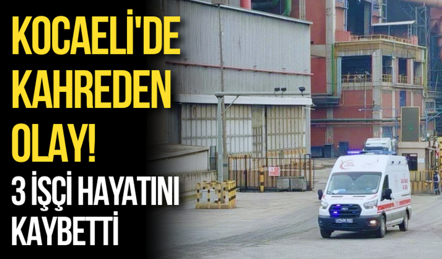Kocaeli'de kahreden olay! 3 işçi hayatını kaybetti