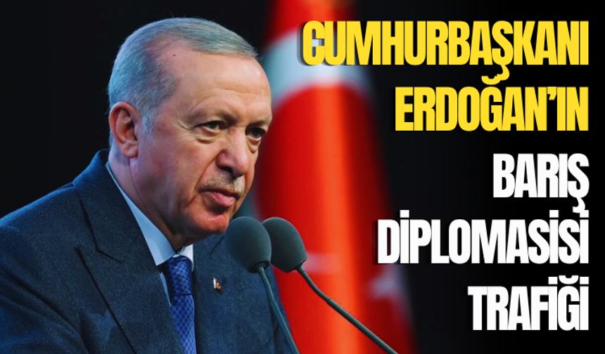 Cumhurbaşkanı Erdoğan'ın barış diplomasisi trafiği