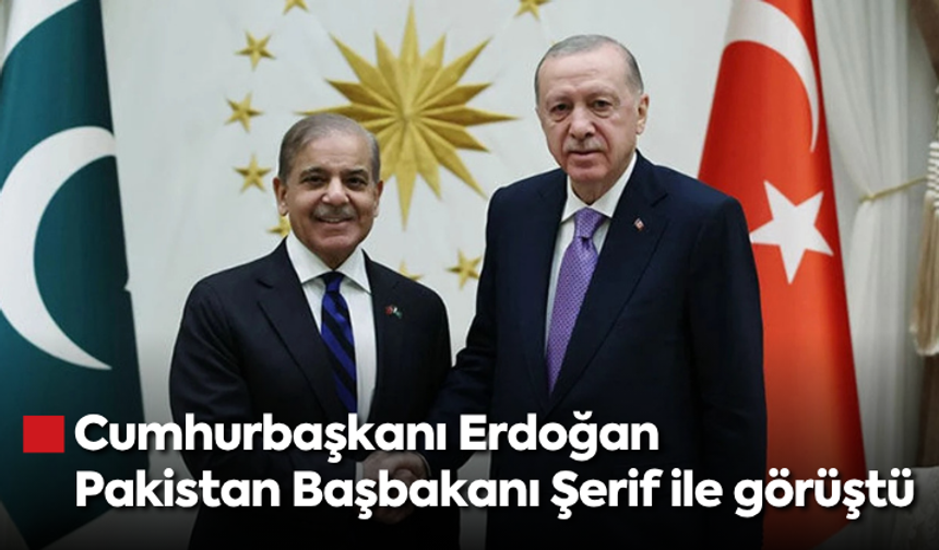 Cumhurbaşkanı Erdoğan Pakistan Başbakanı Şerif ile görüştü