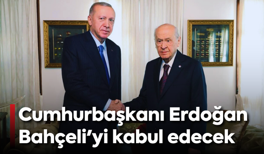 Cumhurbaşkanı Erdoğan Bahçeli'yi kabul edecek