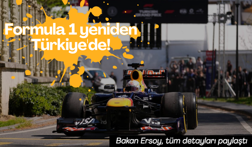 Formula 1 yeniden Türkiye'de! Bakan Ersoy, tüm detayları paylaştı