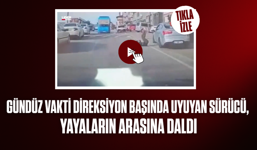 Kocaeli’nde dehşet anları! Direksiyon başında uyudu, yayaların arasına daldı