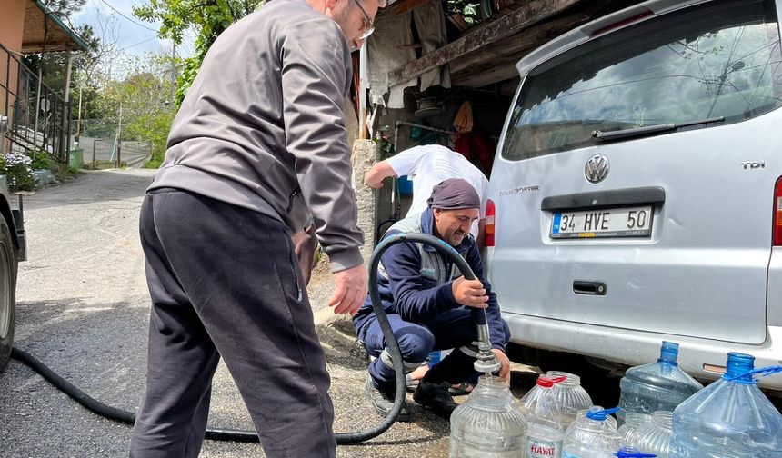 Beykoz'da İSKİ kaynaklı su arızası eski İstanbul'u hatırlattı