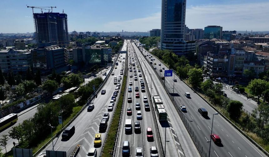 İstanbul trafiğinde bayram tatili sakinliği