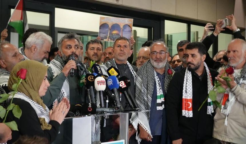 İsrail'in alıkoyduğu Sumud aktivistleri İstanbul'da!