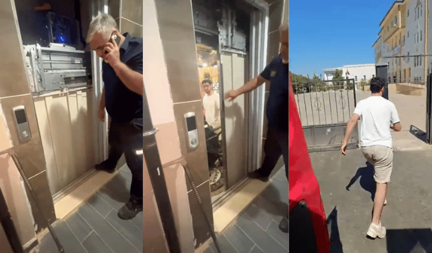 Asansörde mahsur kalan öğrenciyi itfaiye sınava yetiştirdi
