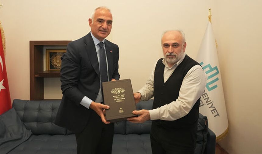 Bakan Ersoy'dan Prof. Dr. İhsan Fazlıoğlu'na ziyaret