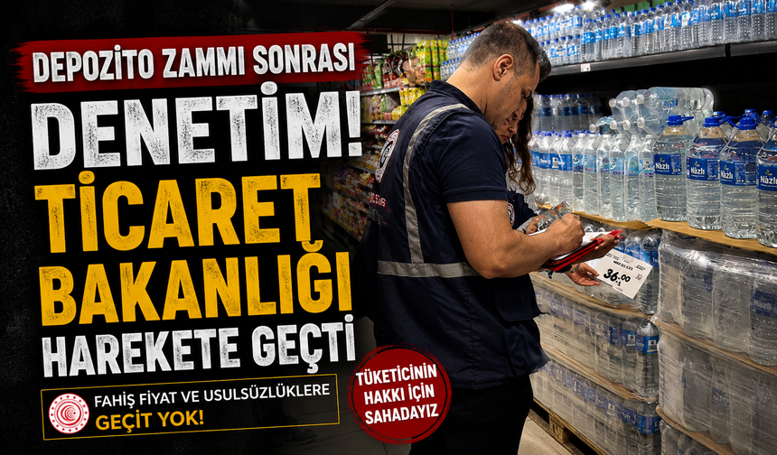 Depozito zammı sonrası denetim! Ticaret Bakanlığı harekete geçti