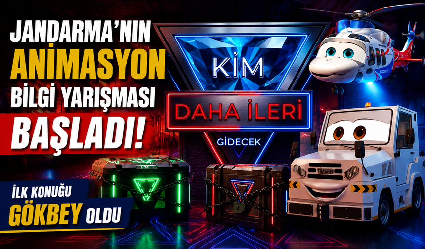 Jandarma'nın animasyon bilgi yarışması başladı! İlk konuğu GÖKBEY oldu