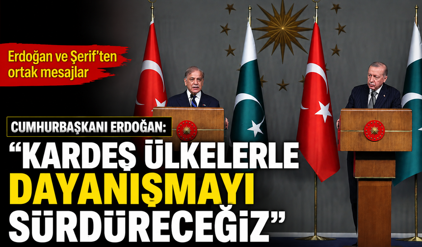 Cumhurbaşkanı Erdoğan: "Kardeş ülkelerle dayanışmayı sürdüreceğiz"