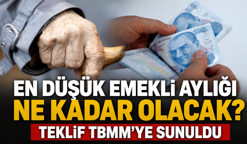 En düşük emekli aylığı ne kadar olacak? Teklif TBMM'ye sunuldu