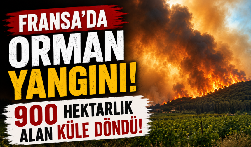 Fransa’da 900 hektarlık alan küle döndü