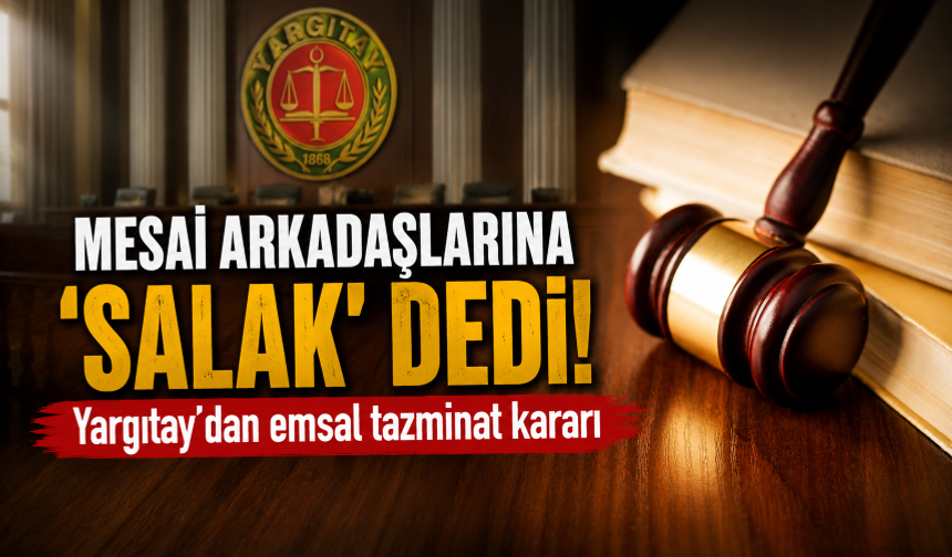 Mesai arkadaşlarına 'salak' dedi! Yargıtay'dan emsal tazminat kararı