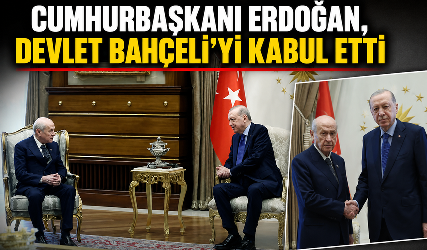 Cumhurbaşkanı Erdoğan, Devlet Bahçeli'yi kabul etti