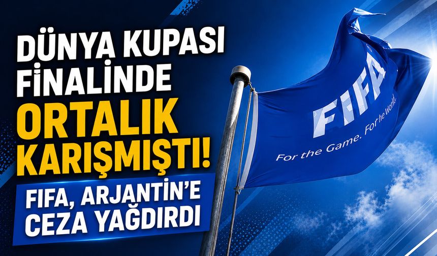 Dünya Kupası finalinde ortalık karışmıştı! FIFA, Arjantin’e ceza yağdırdı