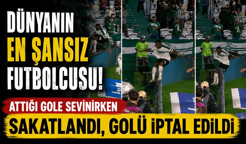 Dünyanın en şanssız futbolcusu! Attığı gole sevinirken sakatlandı, golü iptal edildi
